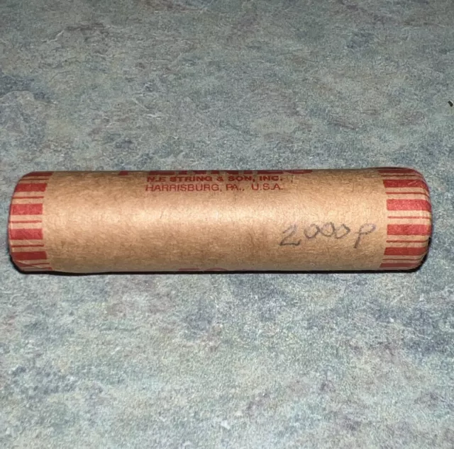 2000-P Lincoln Memorial Cent Bank Wrapped Roll