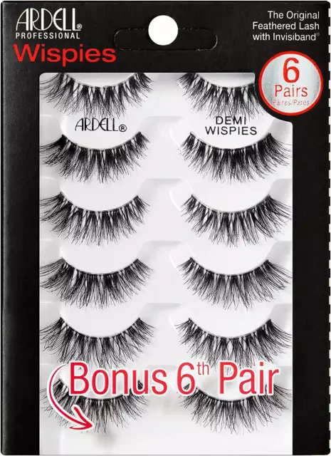 False Eyelashes Demi Wispies 4 Pairs Multipack Natural Looking Wispy Effect Whis