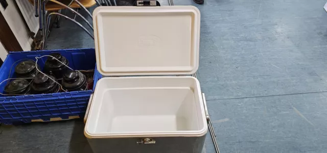 Coleman Stainless Steel Cooler Box - Vintage Style Cooler.