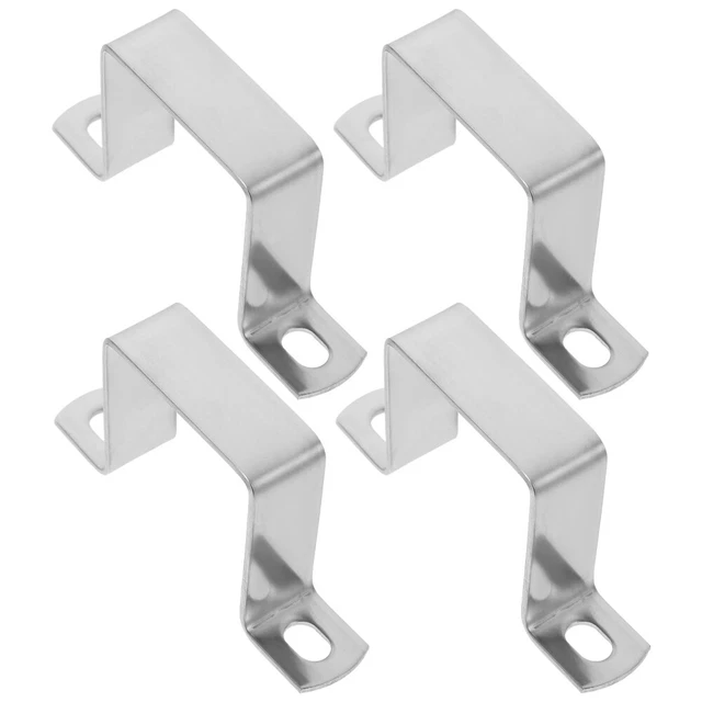 4pcs Pipe Support Base Pipe Mount U Clip Pipe Supports