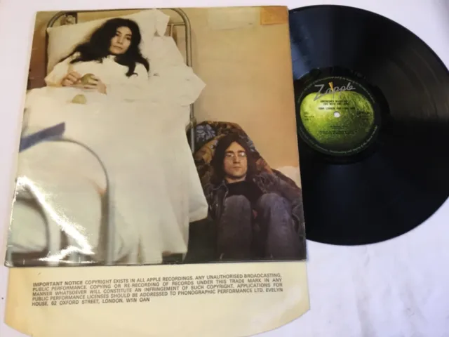 John Lennon Yoko Ono Unfinished Music UK Original Apple Records  Vinyl B1