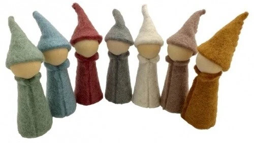 Set De 7 Gnomos De Fieltro - Papoose
