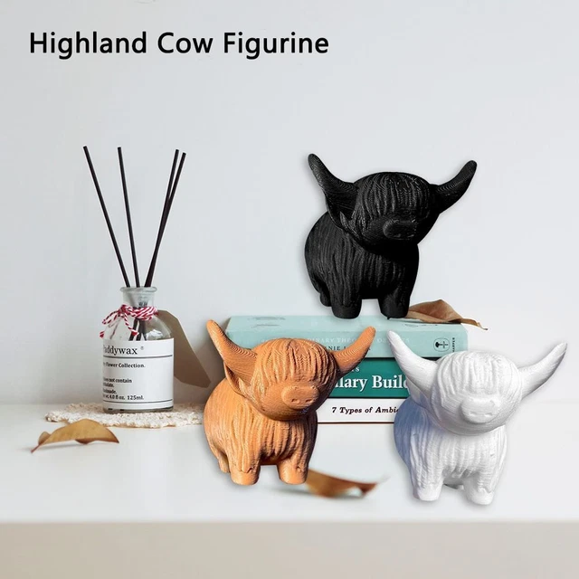 OFFICE COW ORNAMENT Funny Highland Cow Highland Cow Decor Highland Cow