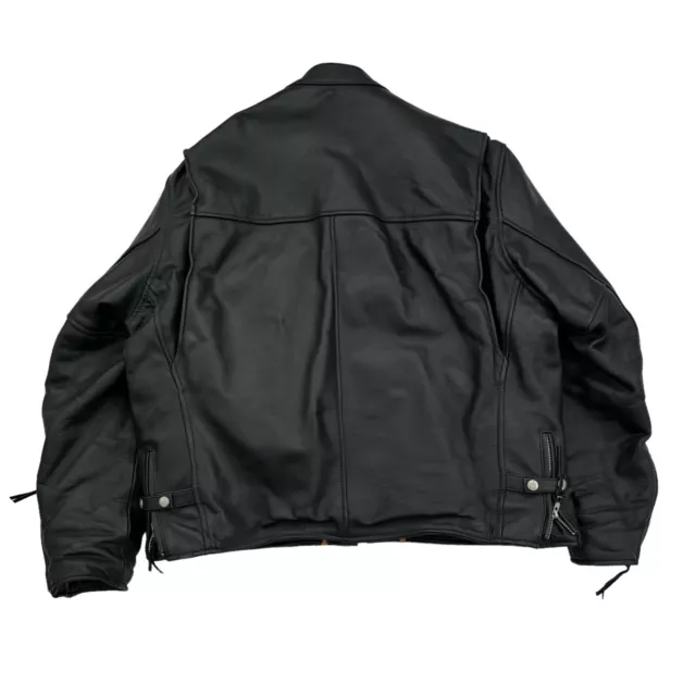 INTERSTATE LEATHER MENS Biker Motorcycle Jacket size XL $49.99 - PicClick