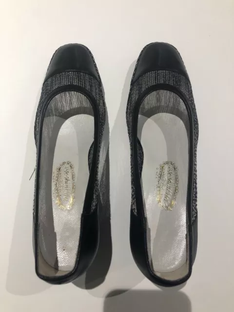 Womens Black Wedge Heels Size 5 ~ NEVER USED. From Japan -purchased in 2005