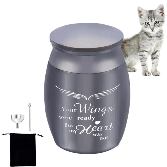 2-Piece Pet Hair Memorial Glass Bottle Set – Paw Pendant Keepsake Jar For Ashes, Teeth & Pet Loss Remembrance