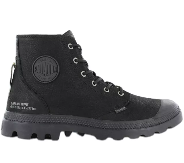 Palladium pampa Hi Suministro Hombre Botas Boots Piel Negro 77963-001-M Zapatos