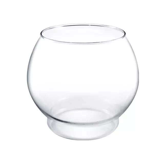 GoldFish Betta Round Bowl Tank Container Water Glass Tank Aquarium 1/2, 1 Gallon