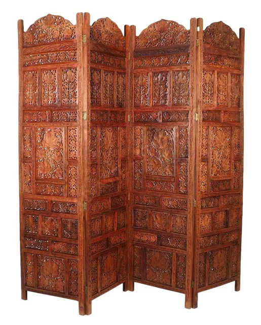 Paravento in legno di teak a 4 ante. Ogni anta misura: H 185cm largh 50cm. Paravento in legno di teak a 4 ante. Ogni anta misura: H 185cm largh 50cm.