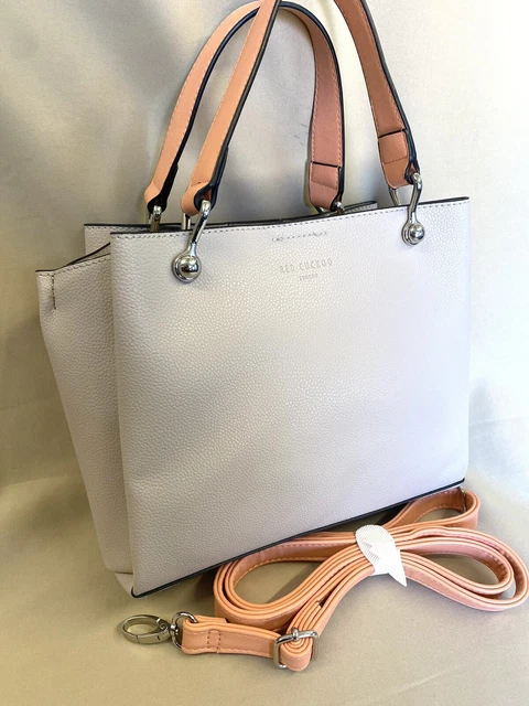 EINE ROTE KUCKUCK BEIGE/LACHSFARBE GRIFFTASCHE GUT UNTER EINZELHANDELSPREIS 3 Taschen