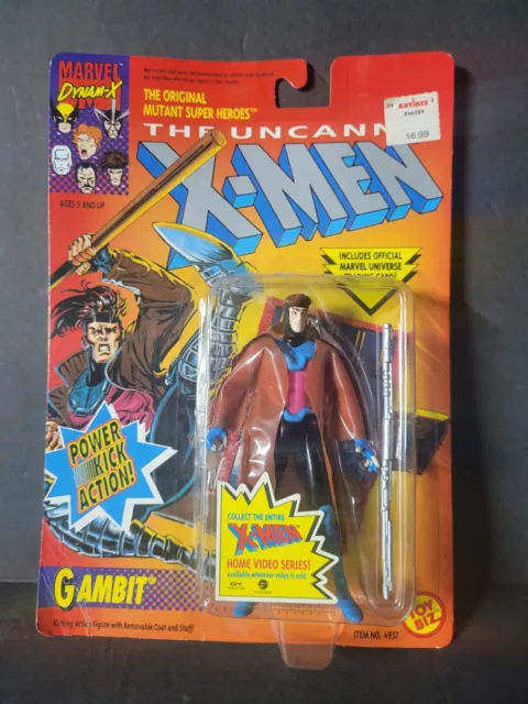 1992 Gambit 5" Toy Biz Action Figure Uncanny X-Men Marvel Comics NIP
