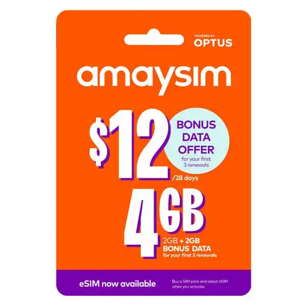 Amaysim Prepaid Sim Card Starter Pack