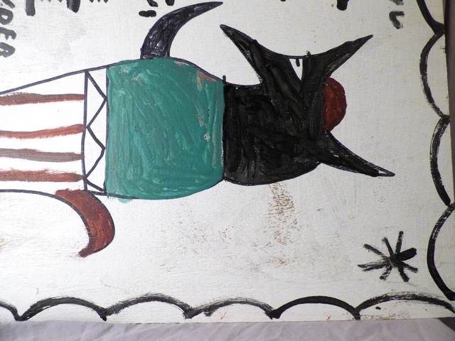 R A Miller Folk Art Paint on Wood ORIGINAL Acquired Directly from ARTIST 16