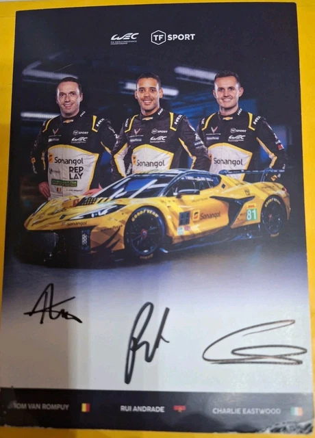 CARTE CARD 24H HEURES du Mans 2024 MCLAREN N°95 dédicacée