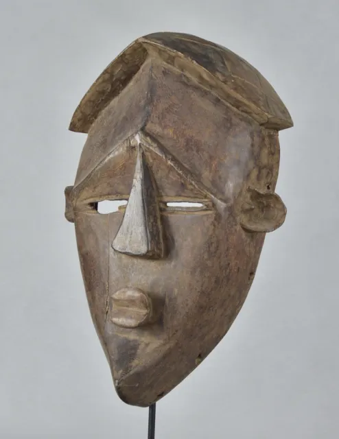 Large African Art Large wooden Lwalwa Mask Congo Drc