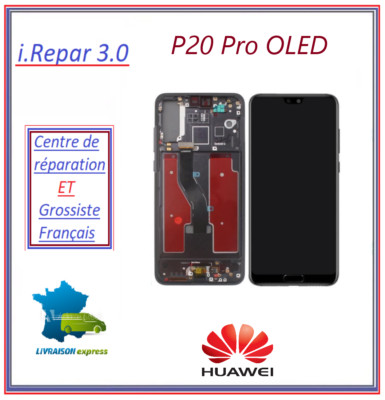 Ecran oled complet avec ou sans chassis avec bouton home huawei p20 pro