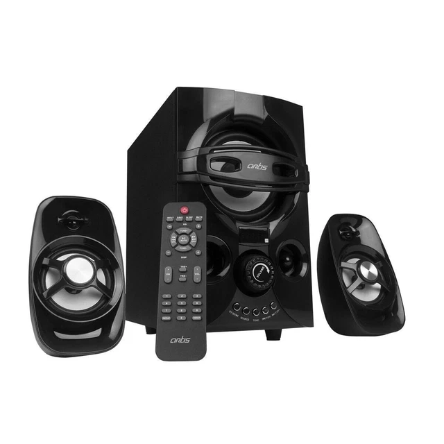 Artis ms406 2 1 ch wireless multimedia speaker system with fm sd usb