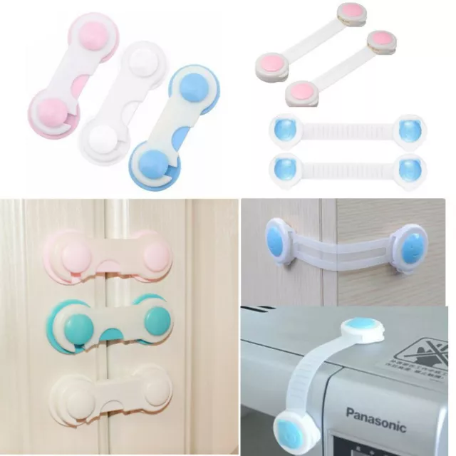 UK Baby Chid Kids Safty Cupboard Dawer Locks Pet Proofing Latches Door Fridge