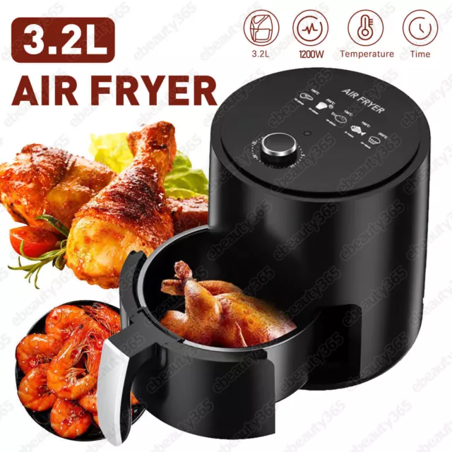 3.2L Air Fryer Low Fat Healthy Food Oven Cooker Oil Free Frying Chips Timer