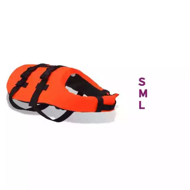 Gilet veste de sauvetage bateau canoë kayak pour chiens Taille S/M/L Orange