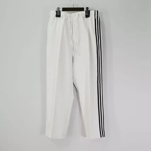 $368 Adidas Y-3 Sport 3-Stripe Wide Pants Twill Orbit Grey Ia1656 Men's Small