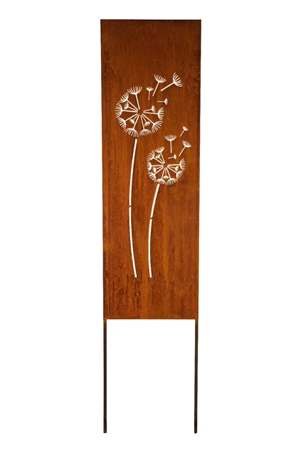 SCHILD SPRUCHTAFEL GARTENSTECKER Rost Beetstecker Blumen Dekoschild
