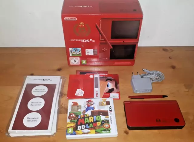 Nintendo DS i XL - Super Mario Bros 25th Anniversary PAL Red Scatola Boxed