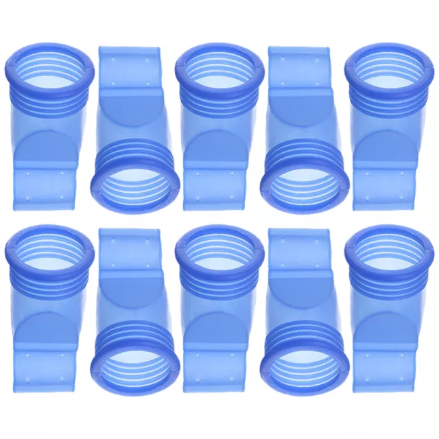 10pcs Bodenabfluss Rückfluss Silikon für Waschbecken (blau weiß)