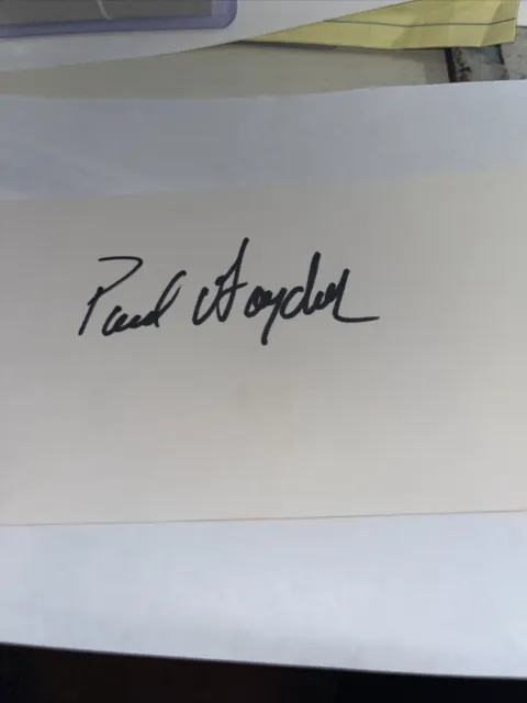 Paul Goydos Golfer Signed 3x5 index Card