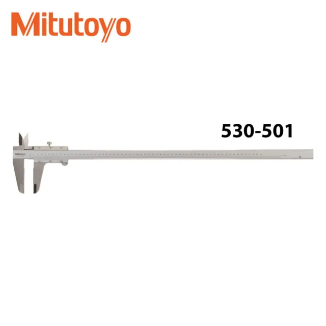 Mitutoyo 530-501 Vernier Caliper 0-600mm Range Depth Steps And Measure