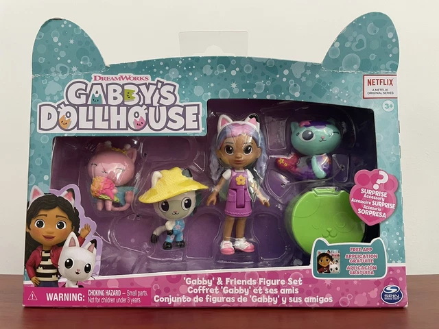 DREAMWORKS GABBY'S DOLLHOUSE Friends Set with Rainbow Gabby Doll ...