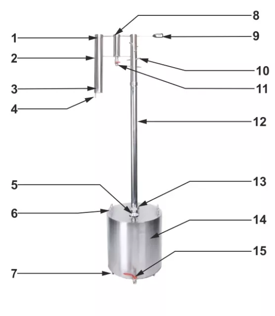 DISTILLER 50 L stainless steel STILL moonshine alcohol INTERNATIONAL SHIPPING