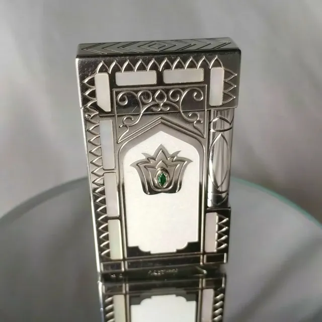 ST Dupont Taj Mahal Limited Edition Platinum and Mother-of-Pearl L2 Lighter