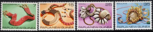 1979 PNG Papua New Guinea Traditional Currency Set Of 4 Mint Never Hinged
