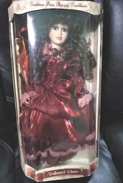 Genuine Fine Bisque Porcelain Doll-Collectors Choice Limited Edition COA 17"