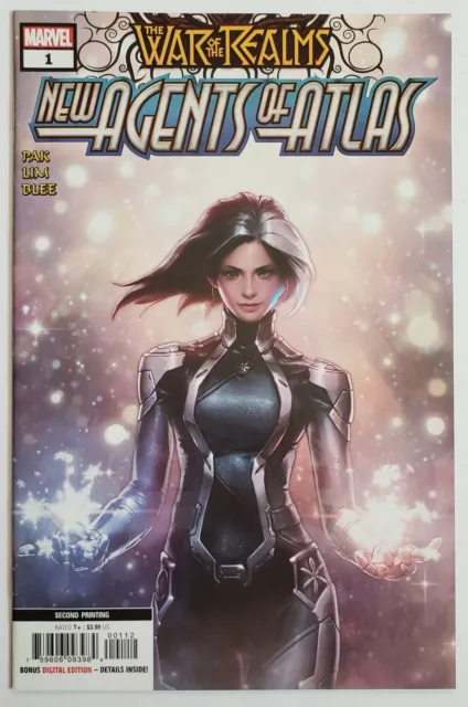Marvel Comics War Of Realms New Agents Of Atlas #1 NM 2nd Print Jeehyung Lee Key