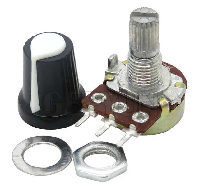 WH148 1K 10K 20K 50K 100K 500K Ohm 15mm 3 Pin Linear Rotary ...