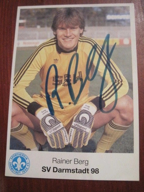 RAINER BERG SV Darmstadt 98 Autogrammkarte 1988/89 EUR 10,99 PicClick DE