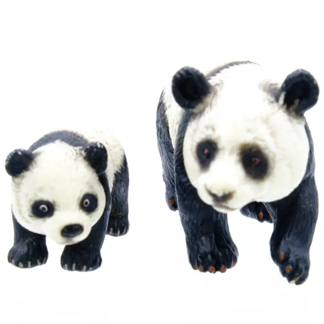 Schleich Giant Panda Bear Mother and Baby Cub Figurines