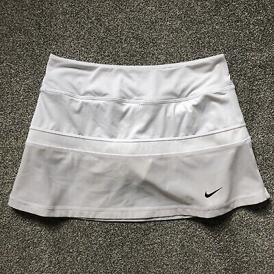 Nike Victory Power Leg Tennis Dress Skirt White Size M 8-10yrs