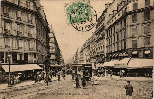 CPA Paris 6th Paris-Perspective de la Rue de Rennes (312759)