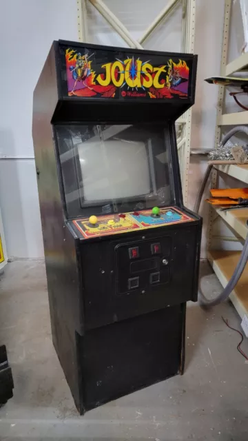 Original JOUST ARCADE MACHINE by WILLIAMS 1982 Not Working AS IS PARTS REPAIR