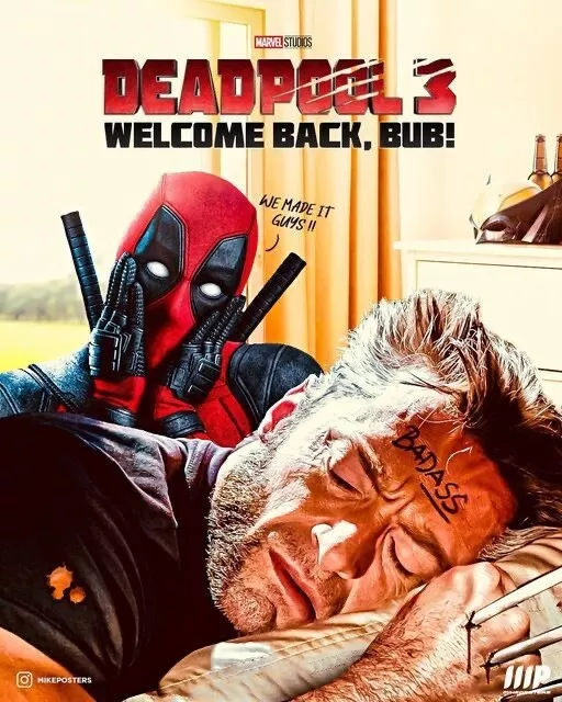 DEADPOOL 3 MOVIE POSTER MARVEL FILM A4 Wall ART PRINT CINEMA A4