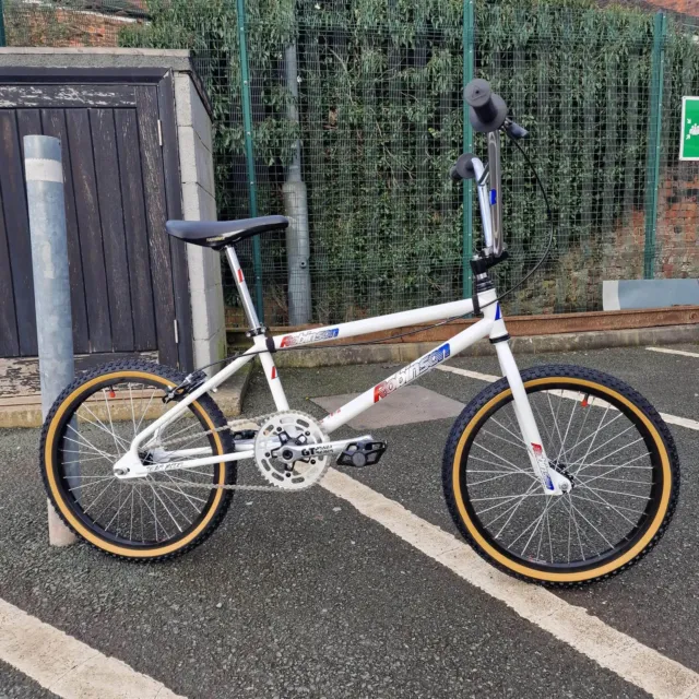 Robinson Pro XL 1991 Old Mid School Custom BMX Fahrrad weiß