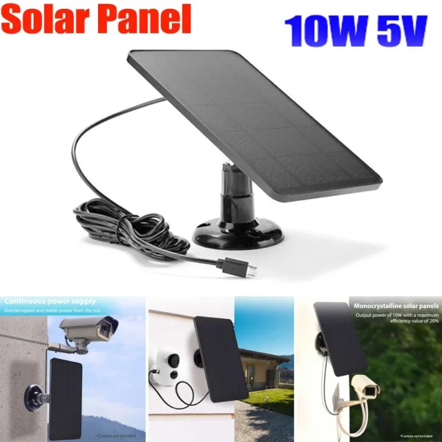 10W 5V Wasserdichtes USB Solarpanel 2 in 1 Aufladen für IP-Überwachungskamera