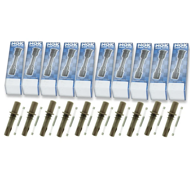 10 pcs NGK Ignition Coil Boot for 2007-2010 Ford F-250 Super Duty 6.8L V10 - db