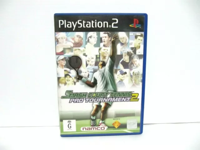 Smash Court Tennis Pro Tournament 2 Ps2 Game Playstation 2 Sony Platinum Dvd Rom