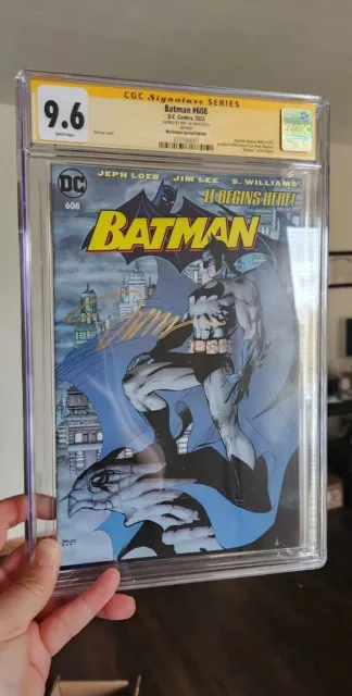 Batman 608 Signed Jim Lee CGC 9.6. Reprint McFarlene Special Edition