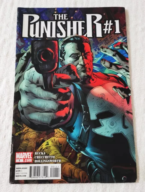 The Punisher # 1 (2011) By Greg Rucka (Volume 9) Vg/F - Marvel Comics🔥