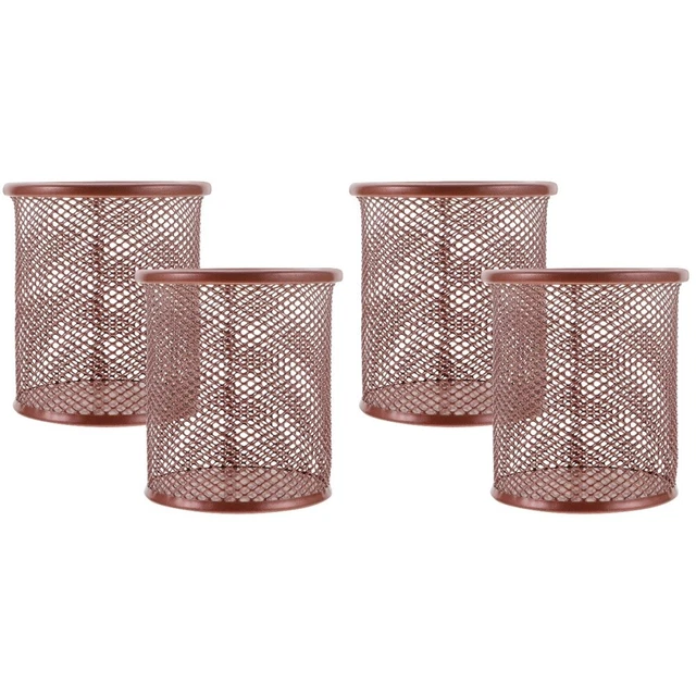 4 pcs Makeup Brush Holder Organizer Office Mesh Pen Holders for House Classroom